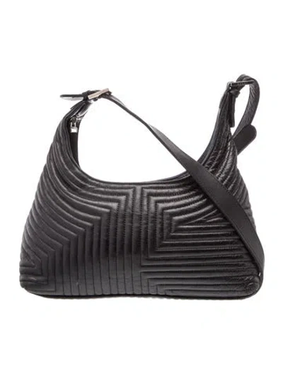 Pre-owned Bally Leather Shoulder Bag In Black