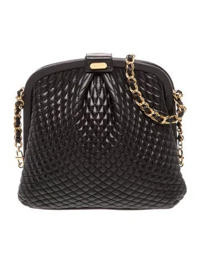 Pre-owned Bally Leather Shoulder Bag In Black