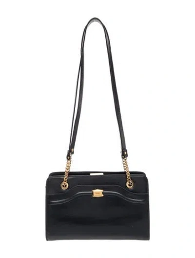 Pre-owned Bally Leather Shoulder Bag In Blue