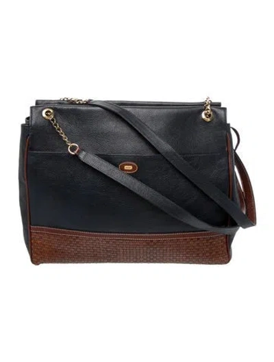 Pre-owned Bally Leather Shoulder Bag In Blue