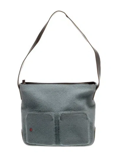 Pre-owned Bally Leather Shoulder Bag In Blue