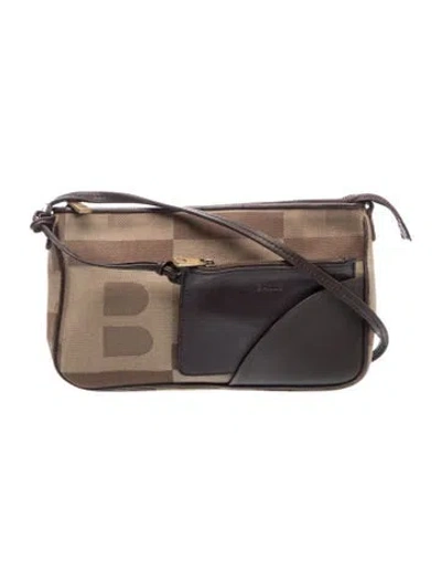 Pre-owned Bally Leather Shoulder Bag In Brown