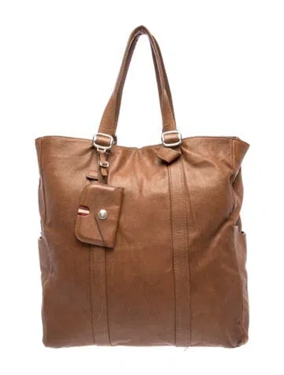 Pre-owned Bally Leather Shoulder Bag In Brown