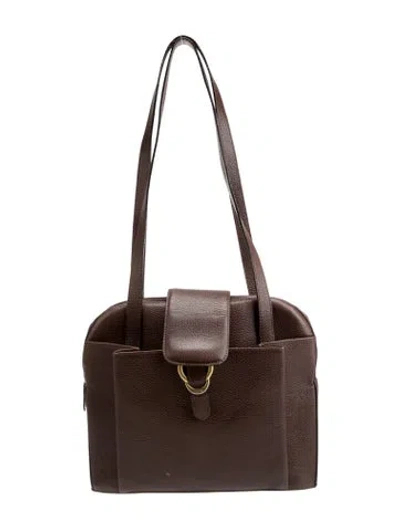 Pre-owned Bally Leather Shoulder Bag In Brown