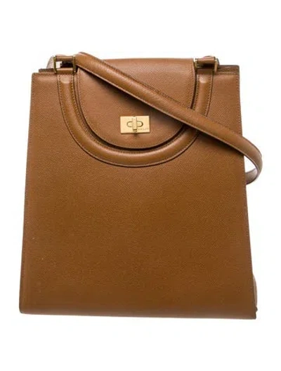 Pre-owned Bally Leather Shoulder Bag In Brown