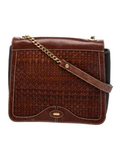 Pre-owned Bally Leather Shoulder Bag In Brown