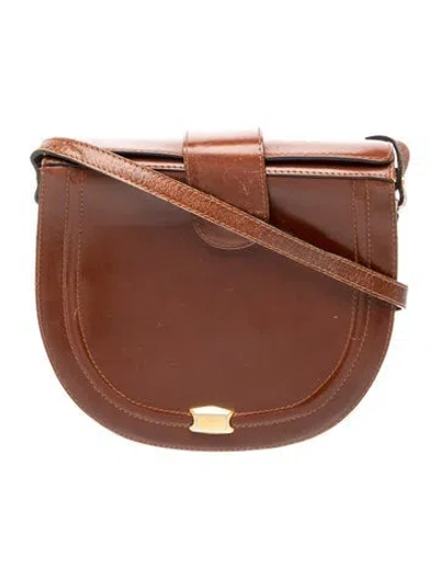 Pre-owned Bally Leather Shoulder Bag In Brown