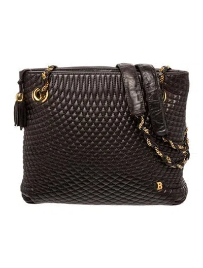 Pre-owned Bally Leather Shoulder Bag In Brown