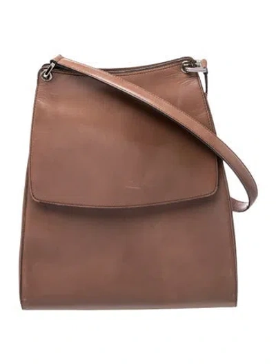 Pre-owned Bally Leather Shoulder Bag In Brown