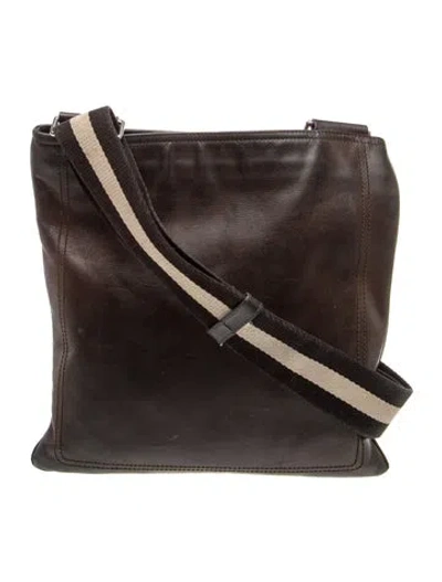 Pre-owned Bally Leather Shoulder Bag In Brown
