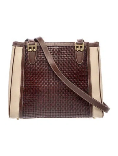 Pre-owned Bally Leather Shoulder Bag In Brown