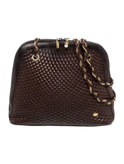 Pre-owned Bally Leather Shoulder Bag In Brown