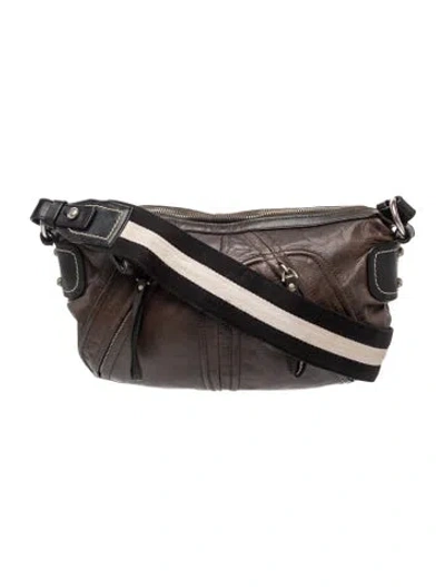 Pre-owned Bally Leather Shoulder Bag In Brown