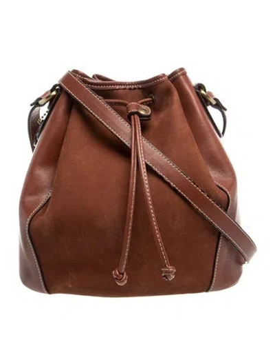 Pre-owned Bally Leather Shoulder Bag In Brown