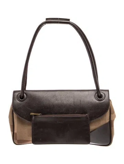 Pre-owned Bally Leather Shoulder Bag In Brown