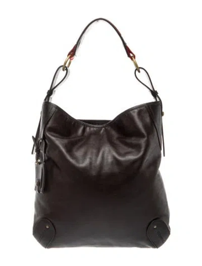 Pre-owned Bally Leather Shoulder Bag In Brown