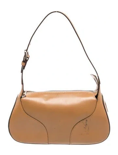 Pre-owned Bally Leather Shoulder Bag In Brown