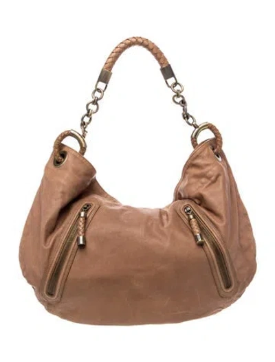Pre-owned Bally Leather Shoulder Bag In Brown