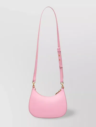 Bally Leather Shoulder Bag Chain Detailing In Pink