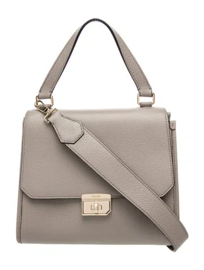 Pre-owned Bally Leather Shoulder Bag In Gray