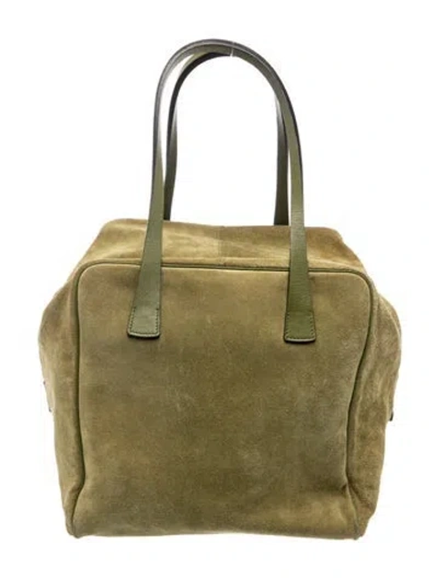 Pre-owned Bally Leather Shoulder Bag In Green