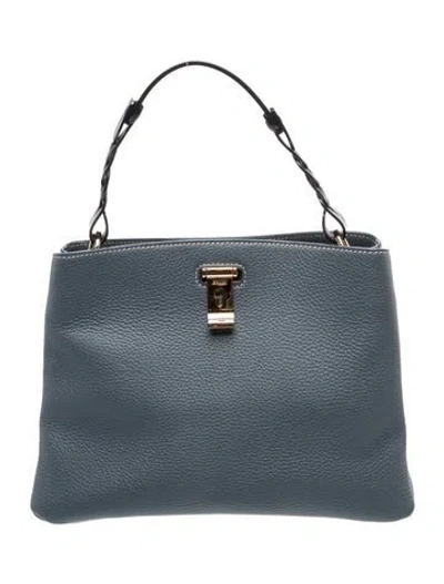 Pre-owned Bally Leather Shoulder Bag In Grey