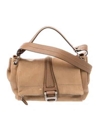 Pre-owned Bally Leather Shoulder Bag In Neutral
