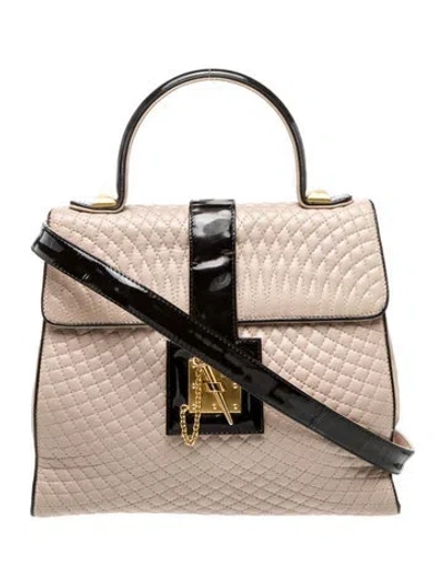 Pre-owned Bally Leather Shoulder Bag In Neutral