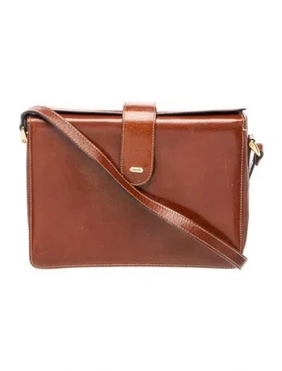 Pre-owned Bally Leather Shoulder Bag In Neutral