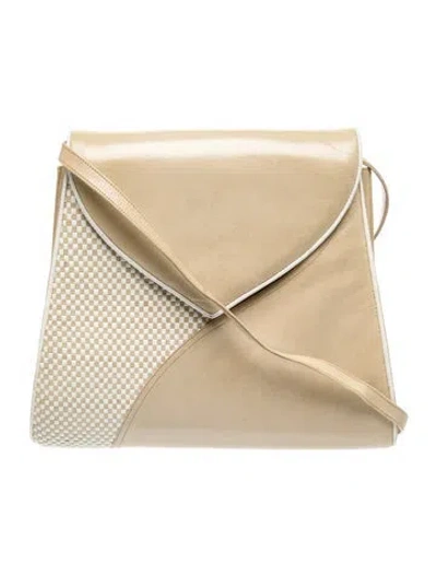 Pre-owned Bally Leather Shoulder Bag In Neutral