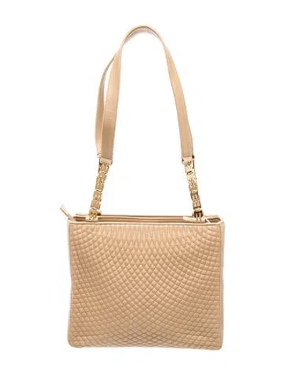 Pre-owned Bally Leather Shoulder Bag In Neutral