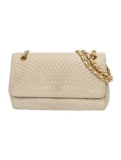 Pre-owned Bally Leather Shoulder Bag In Neutrals