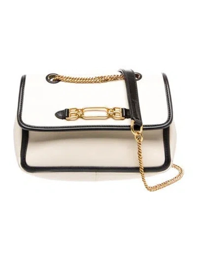 Pre-owned Bally Leather Shoulder Bag In Neutrals