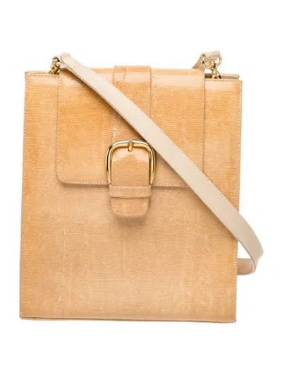 Pre-owned Bally Leather Shoulder Bag In Neutrals
