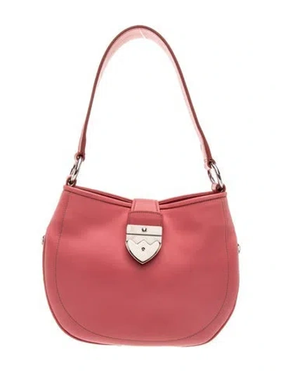 Pre-owned Bally Leather Shoulder Bag In Pink