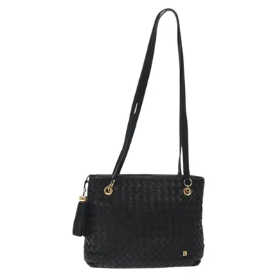 Pre-owned Bally Leather Shoulder Bag () In Black