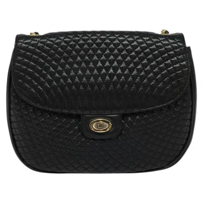 Pre-owned Bally Leather Shoulder Bag () In Black