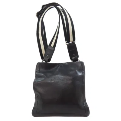 Pre-owned Bally Leather Shoulder Bag () In Black