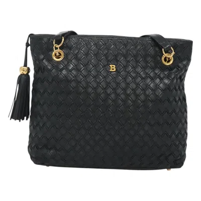 Pre-owned Bally Leather Shoulder Bag () In Black