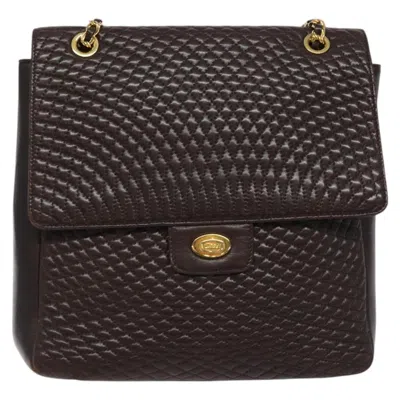 Pre-owned Bally Leather Shoulder Bag () In Black