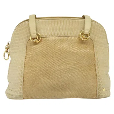 Pre-owned Bally Leather Shoulder Bag () In Beige