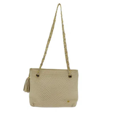 Pre-owned Bally Leather Shoulder Bag () In Beige
