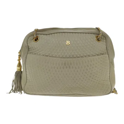 Pre-owned Bally Leather Shoulder Bag () In Beige
