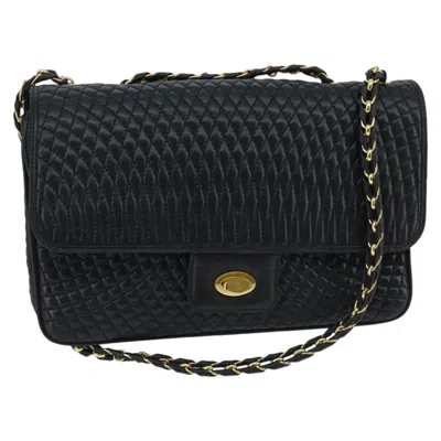 Pre-owned Bally Leather Shoulder Bag () In Black