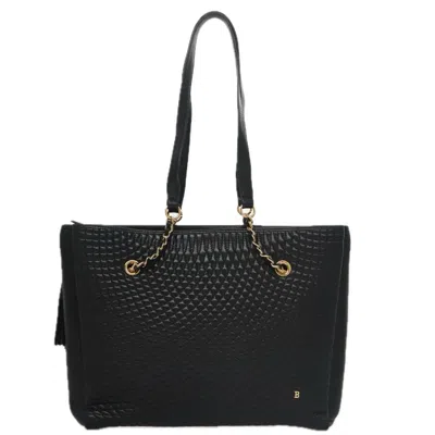 Pre-owned Bally Leather Shoulder Bag () In Black