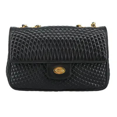 Pre-owned Bally Leather Shoulder Bag () In Black