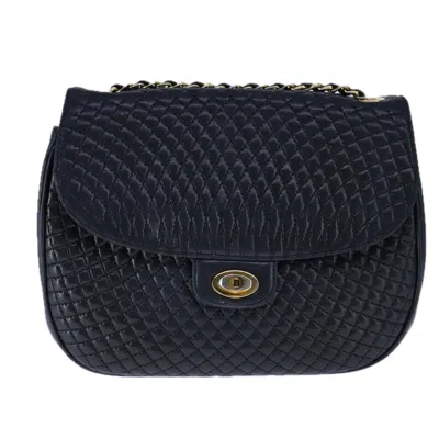 Pre-owned Bally Leather Shoulder Bag () In Black