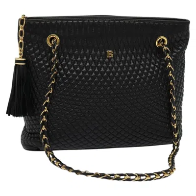 Pre-owned Bally Leather Shoulder Bag () In Black