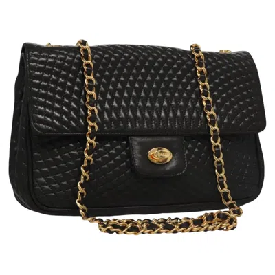Pre-owned Bally Leather Shoulder Bag () In Black
