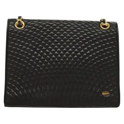 Pre-owned Bally Leather Shoulder Bag () In Black